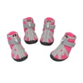 thumbnail image 2 of para a Prueba de Agua para Mascotas Antideslizantes Cálidos para Mascotas - 5 Rosa Yinane Zapatos de lluvia impermeables para mascotas, 2 of 8