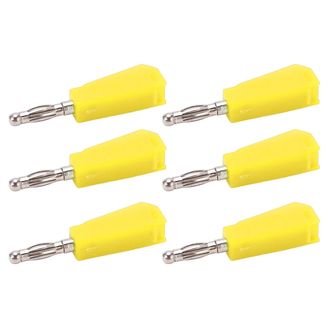 Banana Plug Banana Connector Banana Clips Speaker Electrical Plug 20pcs Banana Plug 4mm/0.16in Low Transmission Signal Loss Stable Current Compact Convenient Electrical Connector
