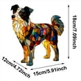 thumbnail image 3 of Bonito diseño de perro con luz nocturna de resina con efecto de cristal de colores., 3 of 6