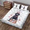 thumbnail image 3 of Happy 4th of July Patriotic Labrador Retriever Marching Band Uniform Balloons Fireworks Quilt Bedding Set Lab Dog Lover Gifts 1 Blanket Bed Cover 2 Pillowcases - 13009, 3 of 5