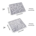 thumbnail image 3 of Osdhezcn Star Moon Heart Leaf Resin Casting Mold for Handmade Jewelry Silicone Pendant Mold with Hole Earring Charm Epoxy Mold, 3 of 12