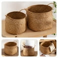thumbnail image 6 of ZZYuan New Arrivals Clearance Rustic Basket Woven Seagrass Storage Basket for Desktop Flower Arrangement Grocery Organizer Shelves, 6 of 9