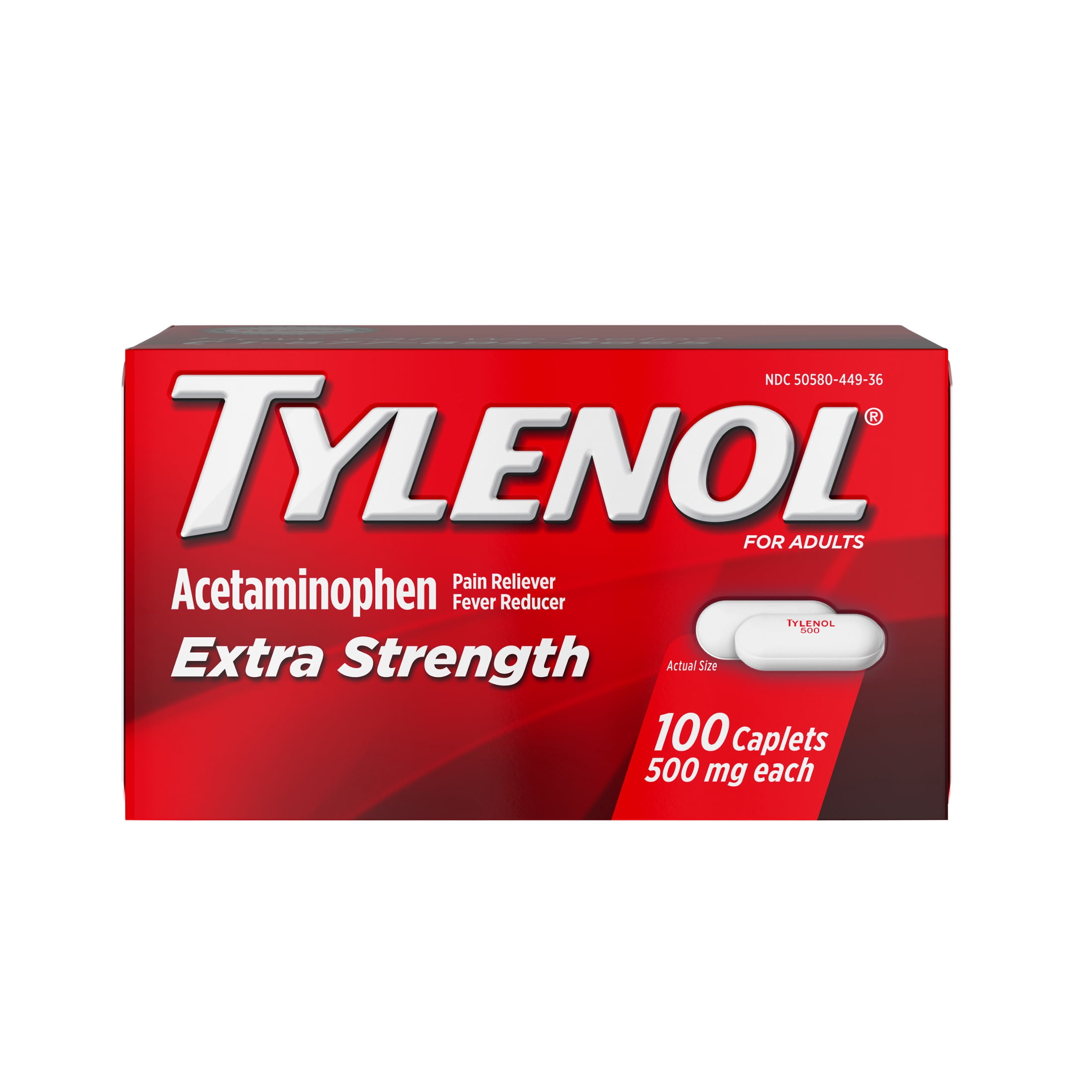 Tylenol Extra Strength 500mg + Motrin IB 200mg Pain Relief Bundle, 2 Items