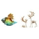 thumbnail image 1 of Figura de reno de de cristal, decoración artística de animales marinos, estatua artesanal, adorno para el hogar, la oficina, la entrada,, 1 of 8
