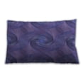 thumbnail image 1 of Ahgly Company Patterned Outdoor Rectangular Medium Slate Blue Lumbar Throw Pillow, 13 inch by 19 inch, 1 of 5