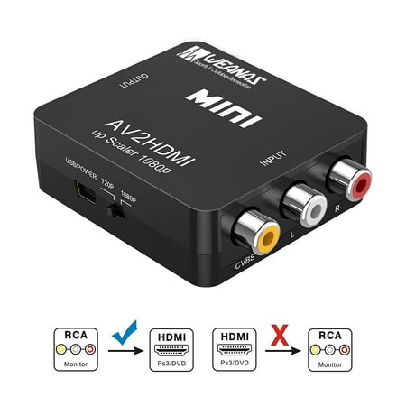 1080p Hdmi To Av 3rca Cvbs Travel Adapter Composite Video Converter 1080p Hdmi To Av 3rca Cvbs Travel Adapter Composite Video Converter
