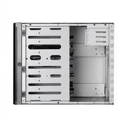 Silver Stone Technologies DS380B Rackmount Storage Server Chassis Premium Mini-ITX DTX Small Form Factor NAS Computer Cases - Black