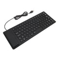 thumbnail image 4 of Folding Silicone Keyboard, Foldable Silicone Keyboard Plug and Play 85 Keys Foldable Design  For Desktop Black, 4 of 8