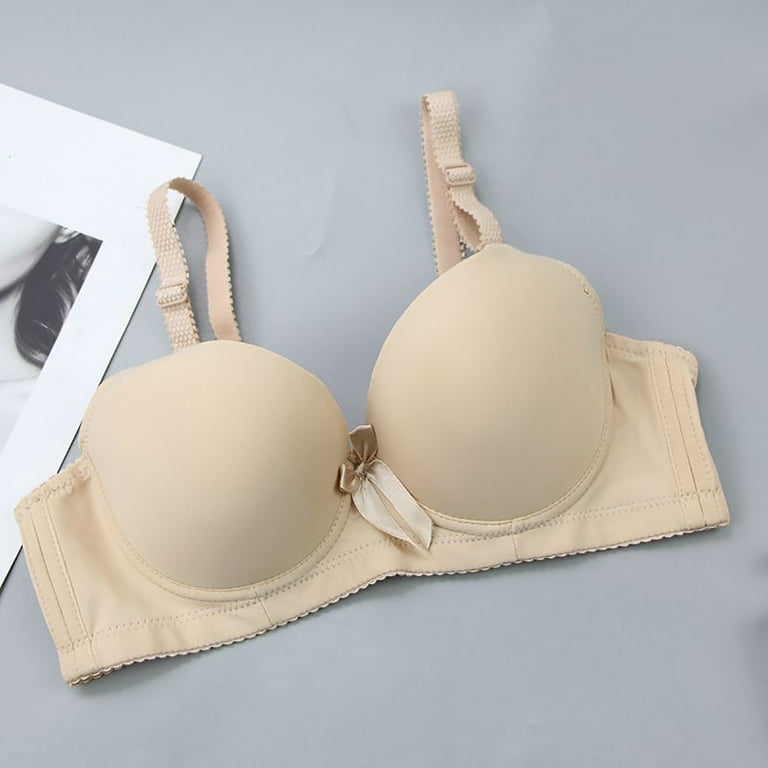 Xysaqa Push Up Bras Set Underwear Lingerie Bow Bra & Matching Panty for  Women Everyday Summer