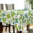 thumbnail image 3 of GZHJMY St. St. Patrick's Day Clover Tablecloth, Rectangle Waterproof Washable Polyester Table Cover for Picnic Dinner Holiday Party Decor, 60 x 120 Inch, 3 of 7