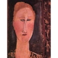 thumbnail image 3 of Modigliani, Amedeo 15x18 Black Modern Framed Museum Art Print Titled - Head Of A Woman 2, 3 of 5