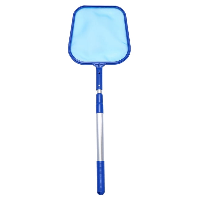 1 Ensemble Filet de Piscine Maille Débouchage d'Étang Râteau à Feuilles Outil de Nettoyage Filet de Piscine Ajustable pour Zone d'Eau Peu Profonde (Bleu)