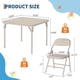 thumbnail image 3 of Qinaqin 5 Piece Folding Mesa y Chairs Set para Toddlers' Activity cm de Profundidadining Sala Profundidadaycare Classrooms, 3 of 7