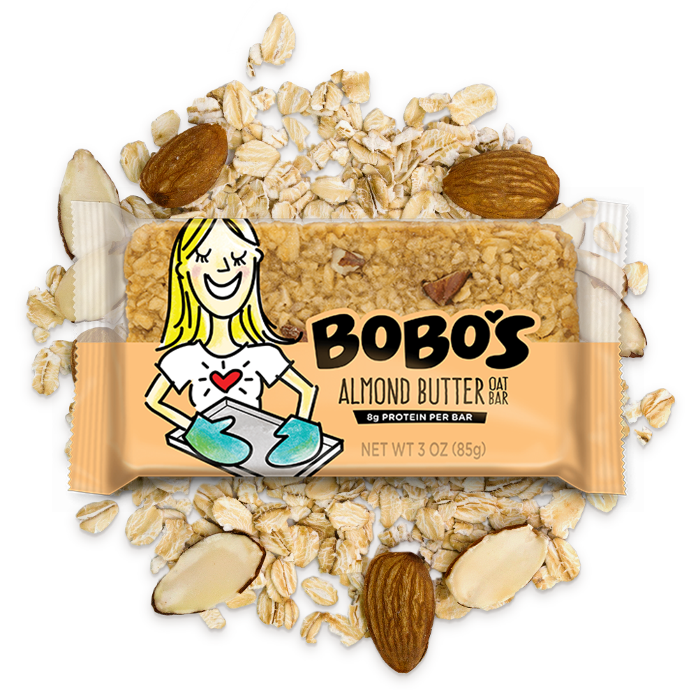 BoBo's Oat Bar All Natural Snack Bar, Almond, 3 Oz, Pack of 12
