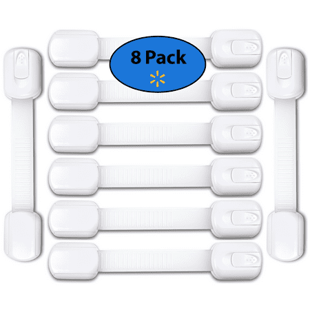 Amerteer 8 Pack Child Proof Safety Locks Baby Proofing Cabinet