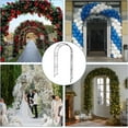 thumbnail image 6 of Pinypikaka Metal Garden Arch, 86" H Outdoor Lawn Arbor with Stakes, Garden Arch Arbor Trellis for Climbing Plants, Roses, Vines, Wedding Archway Decor for Lawn, Patio, Party, Backyard, 6 of 6