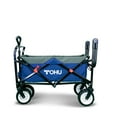 thumbnail image 5 of Pull Push Collapsible Utility Folding Wagon Cart with All Terrain Wide Tire, 5 of 11