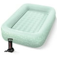 thumbnail image 1 of Open Box Intex Kids Inflatable Raised Frame Travel Air Mattress w/ Hand Pump, 1 of 11