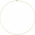 thumbnail image 3 of Auriga Fine Jewelry Mother's Day Gift 14k Yellow Gold 1.5 mm Keyhole Chain Necklace for Women 16", 3 of 4