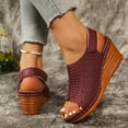 thumbnail image 4 of Dakaela Arch Support Sandals for Women Comfortable Walking Shoes Open Toe Slingback Slip on Sandals, 4 of 8