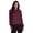 Merlot, variant on Active Women's Ultra Lightweight Athleisure Lounge Long Sleeve Jersey Pullover Top