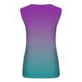 thumbnail image 5 of Summer Savings Tank Top for Women Fashion Ombre Shirt Round Neck Sleeveless Blouse Tops with Ring Casual Summer Tank Shirts, 5 of 5