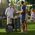 thumbnail image 2 of Costway Fumoir à Charbon Rond Portable 3-en-1 Vertical pour Barbecue avec Thermomètre Intégré, 2 of 10