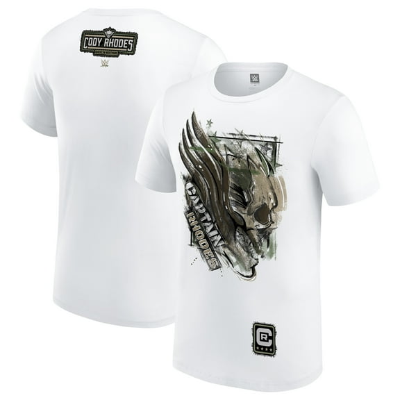 Youth White Cody Rhodes Captain Rhodes T-Shirt
