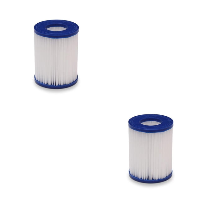 ziyahi Recharge de Filtre de Piscine Gonflable en Polyester, Filtres de Pompe de Spa, Accessoire de Réparation de Système de Filtration, Pièces de Rechange, Type II, 2 Ensembles