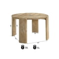 thumbnail image 3 of Best Master Furniture Bristol Mid-Century Round Dining Table, Kepler Driftwood, 3 of 4