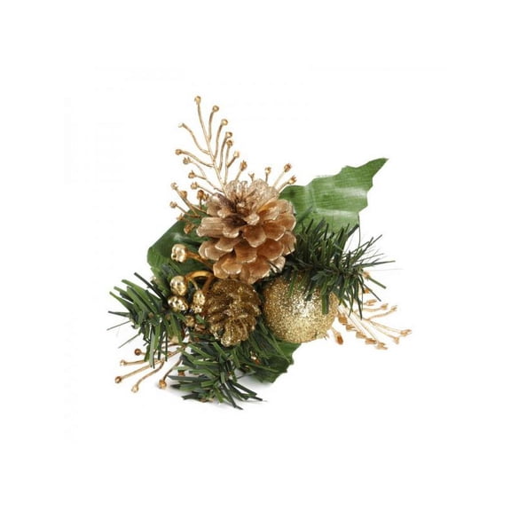 Christmas Flowers Ornament Artificial Pine Stems Pine Cone Holiday Home Decor