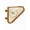 Brown, variant on YZZZJZQL Modern Wooden Wall Clock Vintage 70S Triangle Double-Sided Wall Clock Retro Plastic Corner Mount Wall Clock Chinese Style Silent