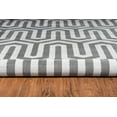 thumbnail image 4 of Linon Roma Tangent Power Loomed Polypropylene 8'x10' Rug in Gray, 4 of 5