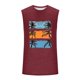 thumbnail image 4 of Camiseta sin mangas de cuello redondo para hombre, informal, a la moda, con estampado, deportiva, de poliéster, 4 of 5