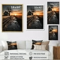 thumbnail image 4 of Designart "Barn On The Horizon At Sunrise" Barn Floater Framed Wall Art Living Room, 4 of 5