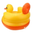 thumbnail image 2 of Silla inflable para bebé con forma de pato amarillo, taburete de baño para bebé, asiento trasero de seguridad, capacidad de carga de 60 kg, fondo redondo., 2 of 9