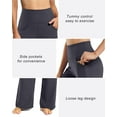 thumbnail image 3 of ZENFLEX Wide Leg Pants Woman Yoga Pants with Pockets Stretch Loose Casual Lounge Sweatpants Petite/Regular/Tall, 3 of 6