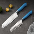 thumbnail image 6 of Dura Living EcoCut 10-Piece Kitchen Knife Set - High Carbon Stainless Steel Blades, Sustainable Ergonomic Handles, Eco-Friendly with Sheaths, 6 of 10