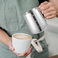 thumbnail image 6 of Latte Frother Pitcher Milk Cup Jug Espresso Creamer Concentrate Stainless Steel, 6 of 6