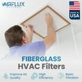 thumbnail image 2 of AIRFLUX Fiberglass Air Filter - 20x25x1 Air Filter 12 Pack - Non Pleated 20x25x1 Air Filters, Home Air Conditioner Filters, AC Filter, HVAC Filters, Furnace Filters for Dust - 1 YEAR SUPPLY, 2 of 3