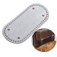 thumbnail image 5 of Bolsas de ganchillo tejidas largas ovaladas almohadilla inferior 9,8x4,7 pulgadas DIY 60 agujeros y artesanía Plata Yuyangstore Parte inferior de la caja de ganchillo, 5 of 7