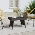 thumbnail image 1 of vidaXL Foldable Side Table Black 60x40x38 cm Poly Rattan, 1 of 5
