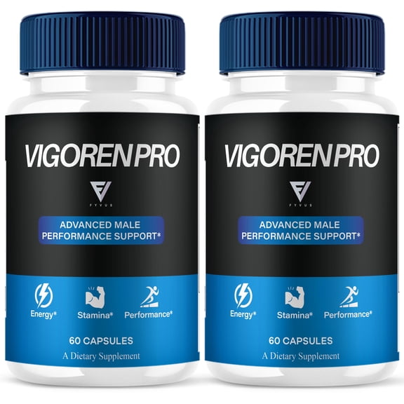 (2 Pack) Vigoren Pro Performance, Vigoren Advanced Health Support (120 Capsules)