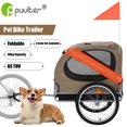 thumbnail image 2 of 20 Inch Inflatable Wheel Pet Bike Trailer, Aluminum Rim Wheels And Steel Frame Bicycle Cart Dog Carrier ShopWise Round, 2 of 11