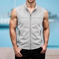 thumbnail image 2 of MEZZALL Men Zip Up Sleeveless Outdoor Vest With Pockets Athletic Training Casual Loose Fit Breathable Solid Color Hiking Jacket Tops Fishing Golf Photo Outerwear, 2 of 7