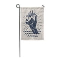 thumbnail image 1 of SIDONKU Surf Aloha Lettering Surfing Shaka Hand Sign Surfer Silhouette Garden Flag Decorative Flag House Banner 28x40 inch, 1 of 1