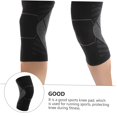 thumbnail image 4 of Elastic Breathable Knee Pads Durable for Football Compression Brace for Men Black, 4 of 5