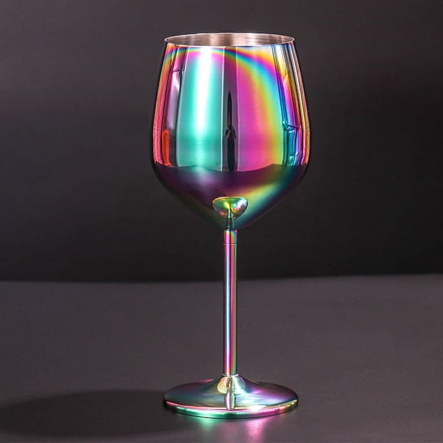 Copa de bar KTV Copa de vino tinto de acero inoxidable 304 Copa de una sola capa Copa de cóctel anticaídas 500 ml