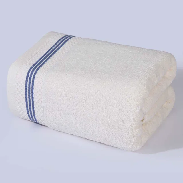 Zhuge Juego de 2 toallas de baño extragrandes 100 % algodón (71 x 139 cm), ultrasuaves, muy absorbentes, compactas, de secado rápido y ligeras, , color blanco B