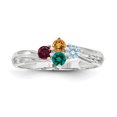 thumbnail image 2 of Sterling Silver Rhodium-plated Family Jewelry Mounting XMR10/4SSM-5 (mm x 4mm), 2 of 3